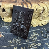 Даосские продукты Гром Художник Джаджуб Деревянный Кулон Юантана Бога богатства подвеска Юхуа в стиле пятистороннего бога богатства подвеска Чжао Гонглинг Бренд