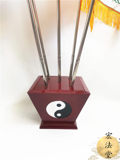 Hongfatang double-sided embroidered immortal five-color flag