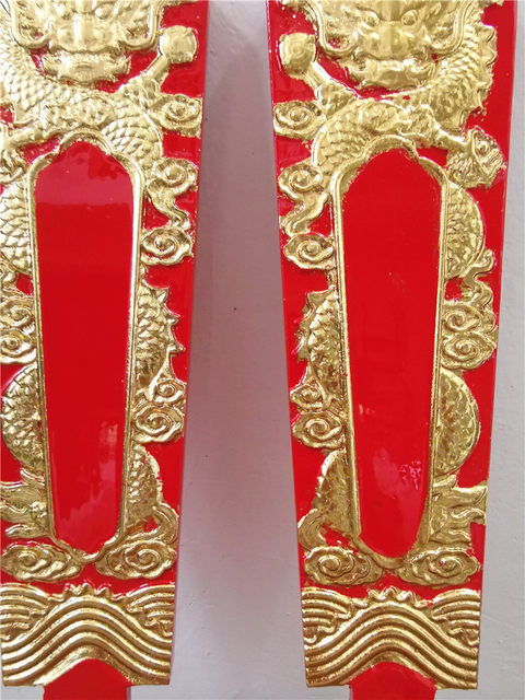 Red solid wood faucet token