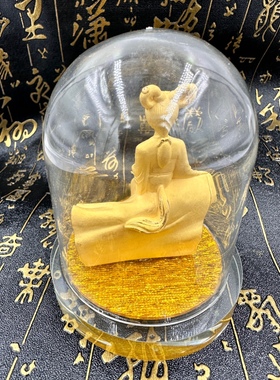 铸金摆件小神像九尾狐车摆件饰品九尾娘娘像