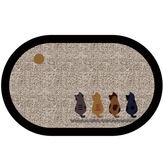 Bathroom absorbent floor mat Bathroom door anti-slip mat
