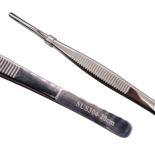 Пинцет из нержавеющей стали, зубчатая закаленная повязка на голову, увеличенная толщина, 14/16/18/20/25/30см