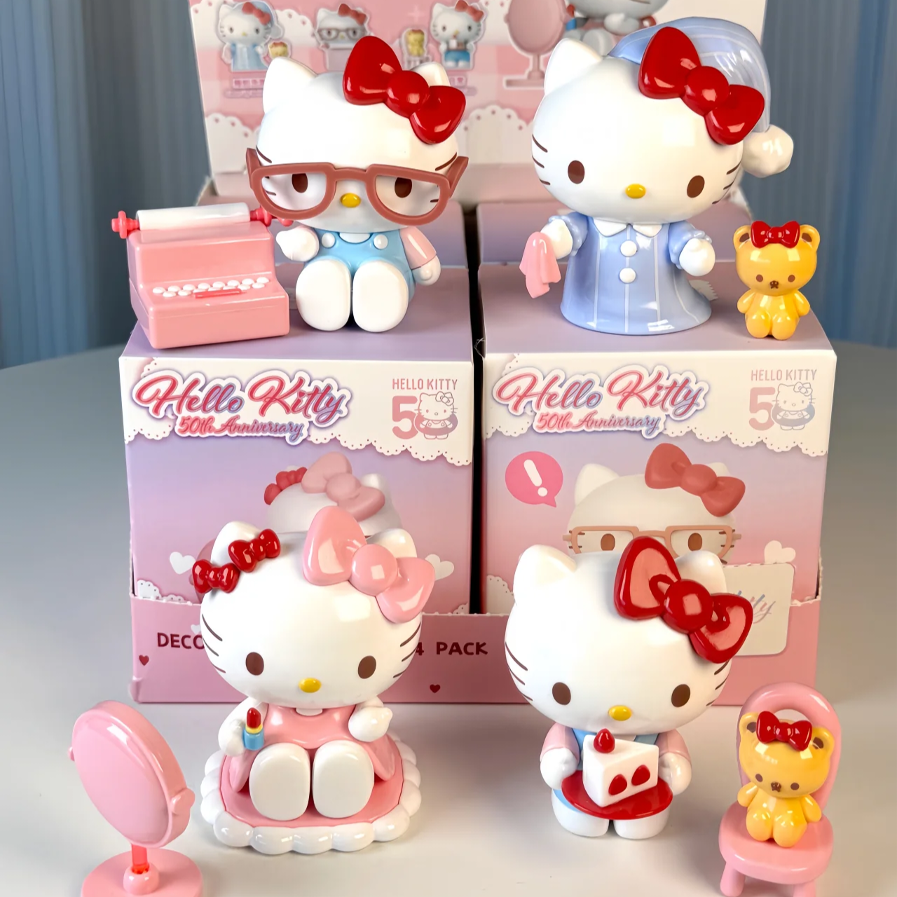 正版三丽鸥HelloKitty日常生活系列摆件盲盒2025新款凯蒂猫送礼物 - 图3