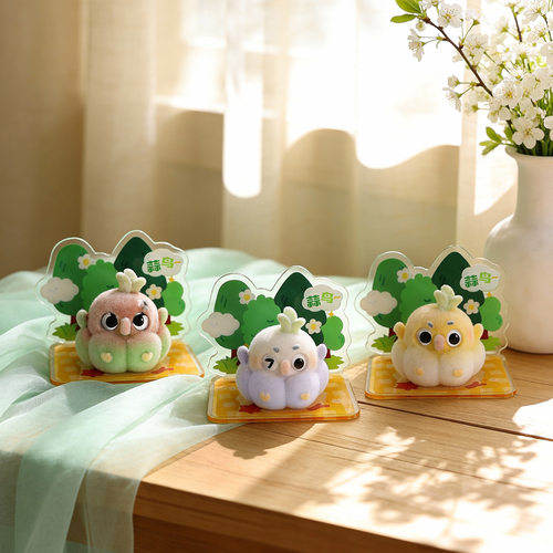 正品植绒蒜鸟文创手办摆件盲盒2026新款女孩可爱网红爆款盲盒蒜鸟 - 图1