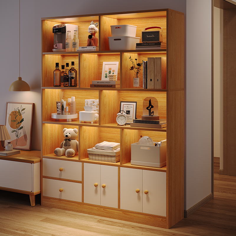 Simple modern home display cabinet bookcase
