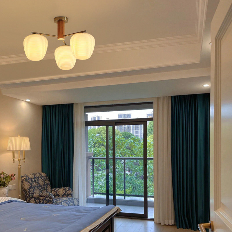 三头硕果吸顶灯卧室北欧中古吊灯简约奶白玻璃原木风餐厅灯具小众,淘宝优惠券,粉丝福利购,淘宝优惠卷