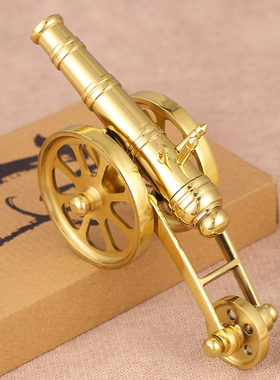 纯黄铜大炮摆件大炮模型家居装饰