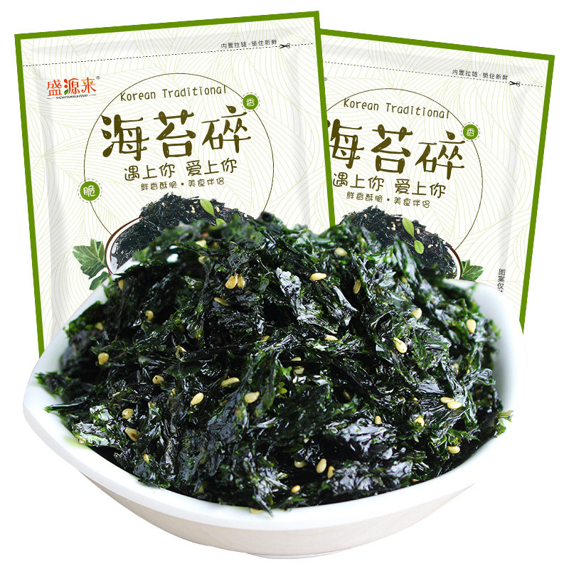 盛源来韩国拌饭碎拌饭料紫菜海苔 盛源来食品海苔系列