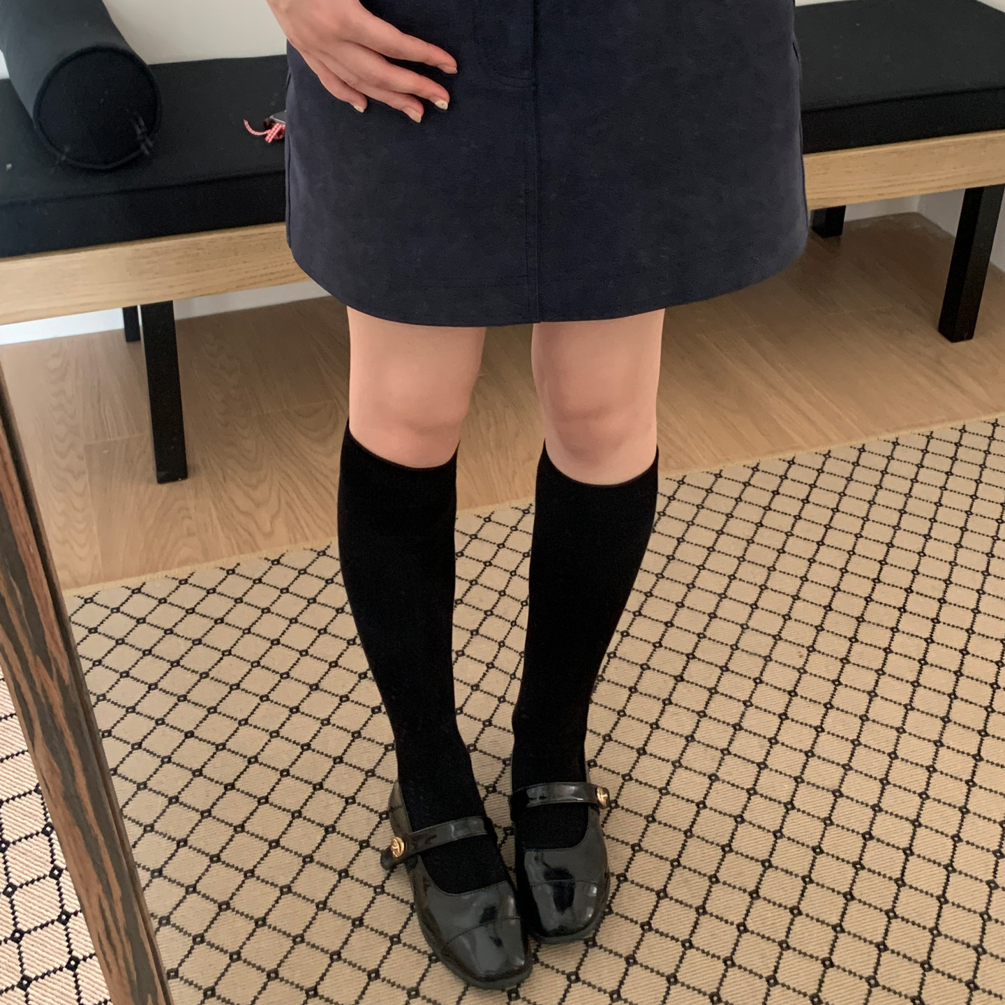 复古车厘子红色纯棉靴袜女春秋无骨显瘦小腿袜安可拉红显白高筒袜,淘宝优惠券,粉丝福利购,淘宝优惠卷