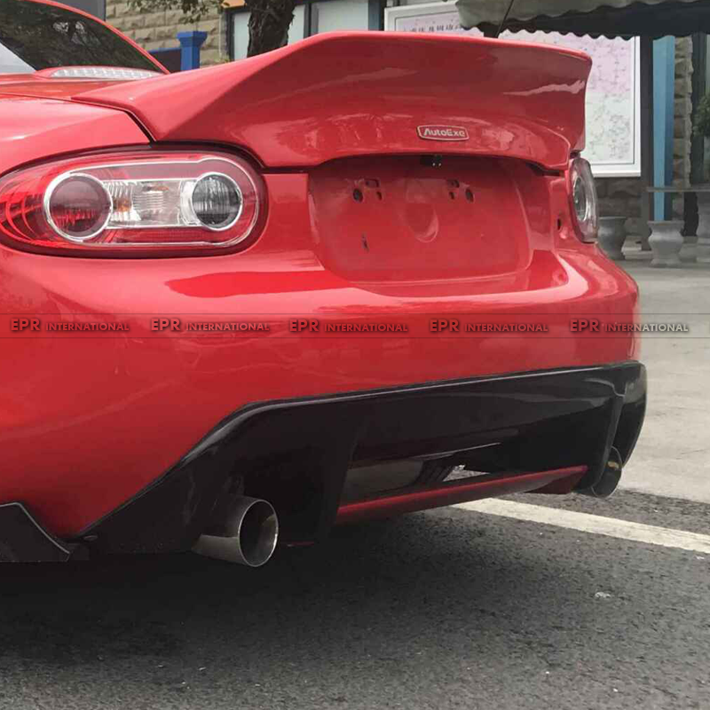 适用于Miata马自达MX5 NC汽车后包围改装 GVN 碳纤维后唇扰流底板 - 图0