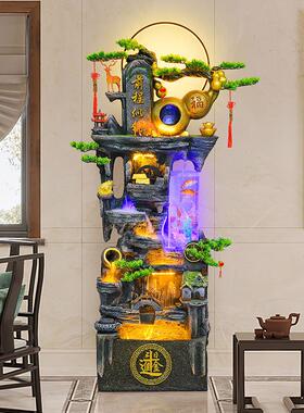 假山喷泉流水摆件客厅阳台家居装饰室内鱼缸落公司招财循环水景观