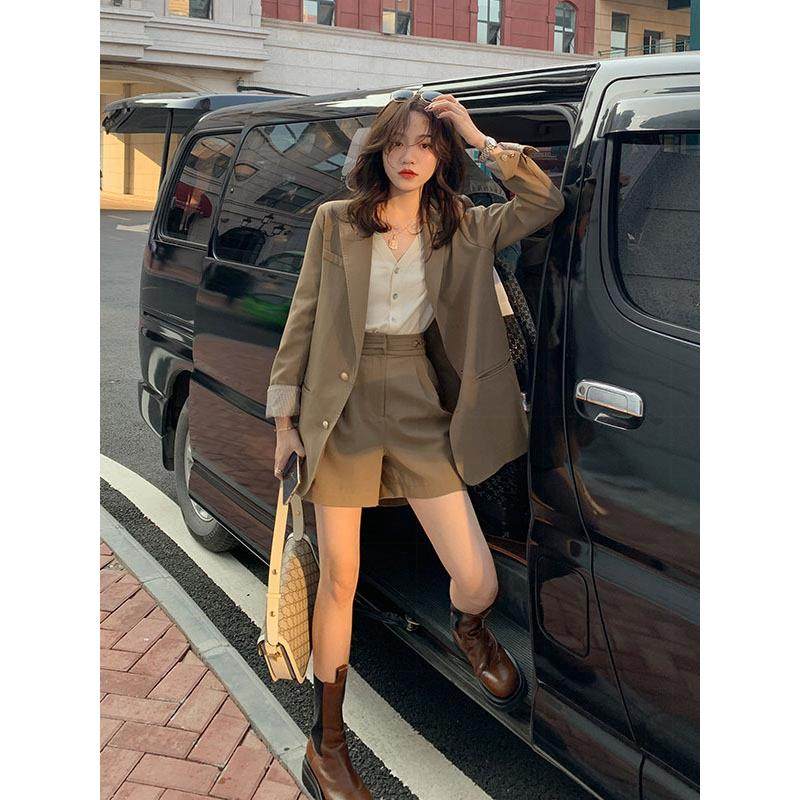 欧洲站秋装女2025年新款气质女神范西装套装裤两件套洋气洋气时髦,淘宝优惠券,粉丝福利购,淘宝优惠卷