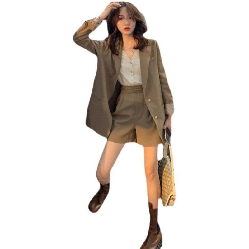 欧洲站秋装女2025年新款气质女神范西装套装裤两件套洋气洋气时髦,淘宝优惠券,粉丝福利购,淘宝优惠卷