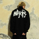MakemoreLogo Zip Turtleneck Sweater Cardigan Trendy
