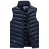Men's coat autumn and winter thickened warm vest casual large size waistcoat daddy short vest stand collar vest