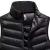 Men's coat autumn and winter thickened warm vest casual large size waistcoat daddy short vest stand collar vest