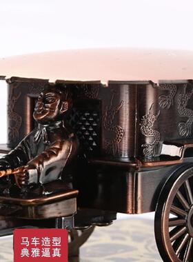 西安兵马俑特色工艺品树脂镀铜木盒铜车马高档秦始皇陵商务礼品