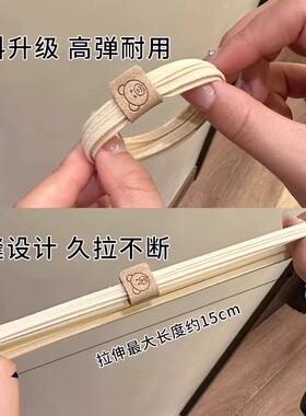 简约高弹力头绳无接缝小熊皮筋女扎头发圈高马尾头饰发绳不伤发