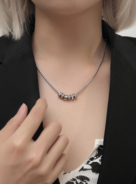 kansai闪钻圆环项链拍3付2