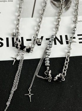街头嘻哈男女潮流项链