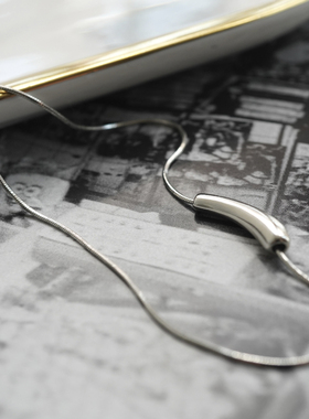 kansai新款冷淡锁骨小茄子项链