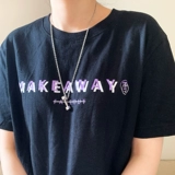 Tide, гантели из нержавеющей стали, ожерелье, свитер подходит для мужчин и женщин для влюбленных, европейский стиль