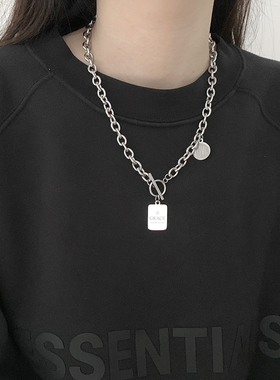 kansai嘻哈圆方牌字母链子