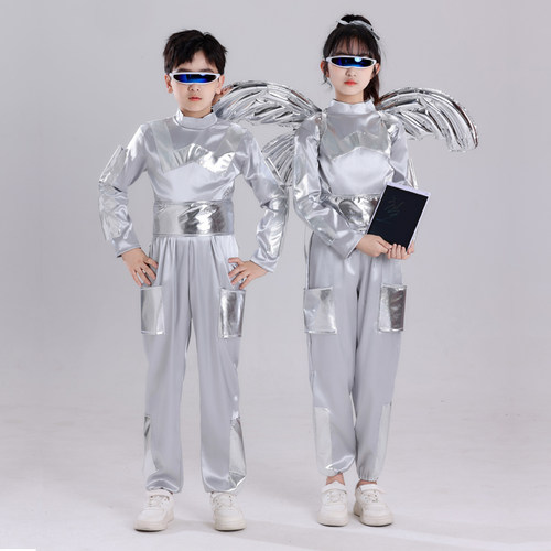 六一未来科技感服装机器人演出服航天员AI逐梦宇航员太空表演服装 - 图3