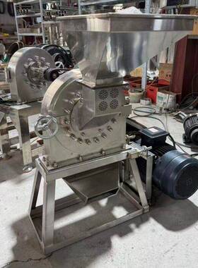 800型大型不锈钢齿盘粉碎机 烧烤调料粉碎机 干碟蘸料佐料磨粉机