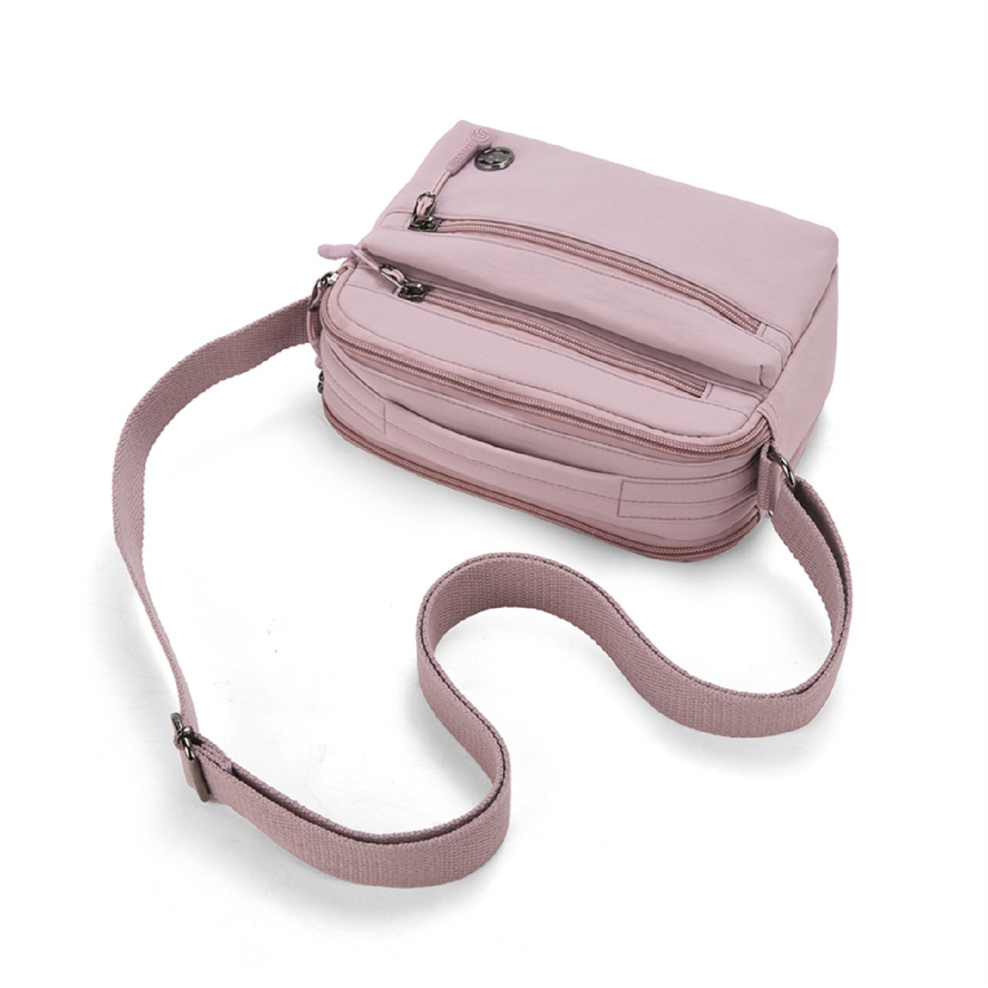 新款多层迷你尼龙小方包女时尚单肩斜挎包高级感百搭轻便休闲包包,淘宝优惠券,粉丝福利购,淘宝优惠卷