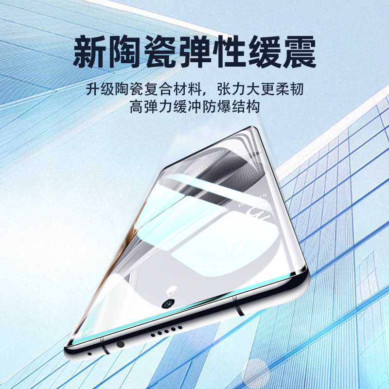 适用OPPOReno10钢化膜PHW110防窥陶瓷膜poopreno10pro隐私防偷看opreno10pro+手机膜PHU110全包防摔贴膜-图1