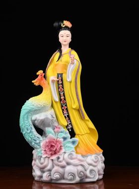 汉白玉善财童子龙女金童玉女像