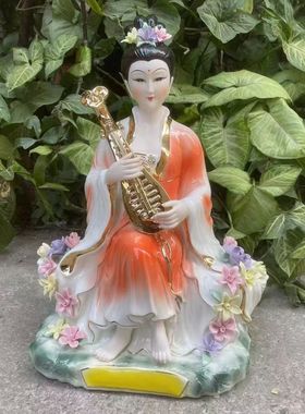 陶瓷仙女摆件新中式家居装饰