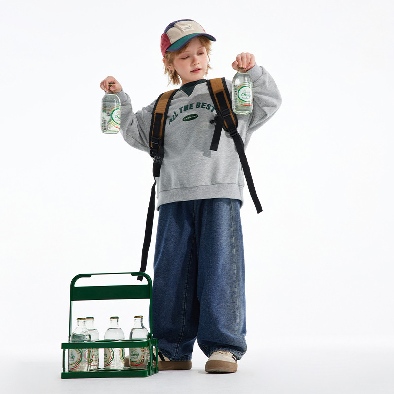 植木童装男童裤子2025春秋新款中大童宽松萝卜裤牛仔裤儿童裤子,淘宝优惠券,粉丝福利购,淘宝优惠卷