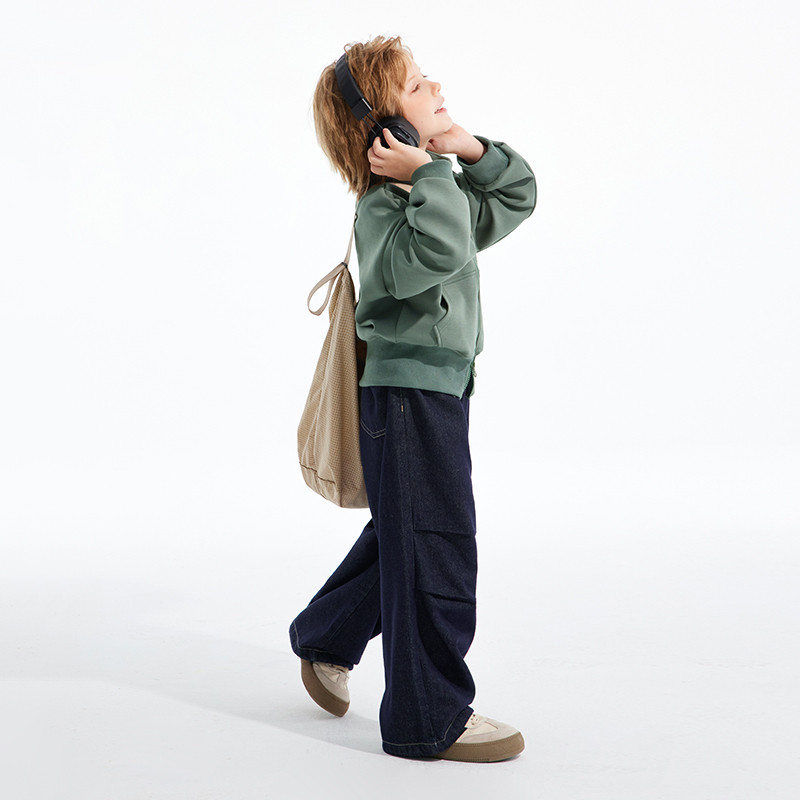 植木童装男童牛仔裤2025春秋新款中大童宽松伞兵裤牛仔裤儿童裤子,淘宝优惠券,粉丝福利购,淘宝优惠卷