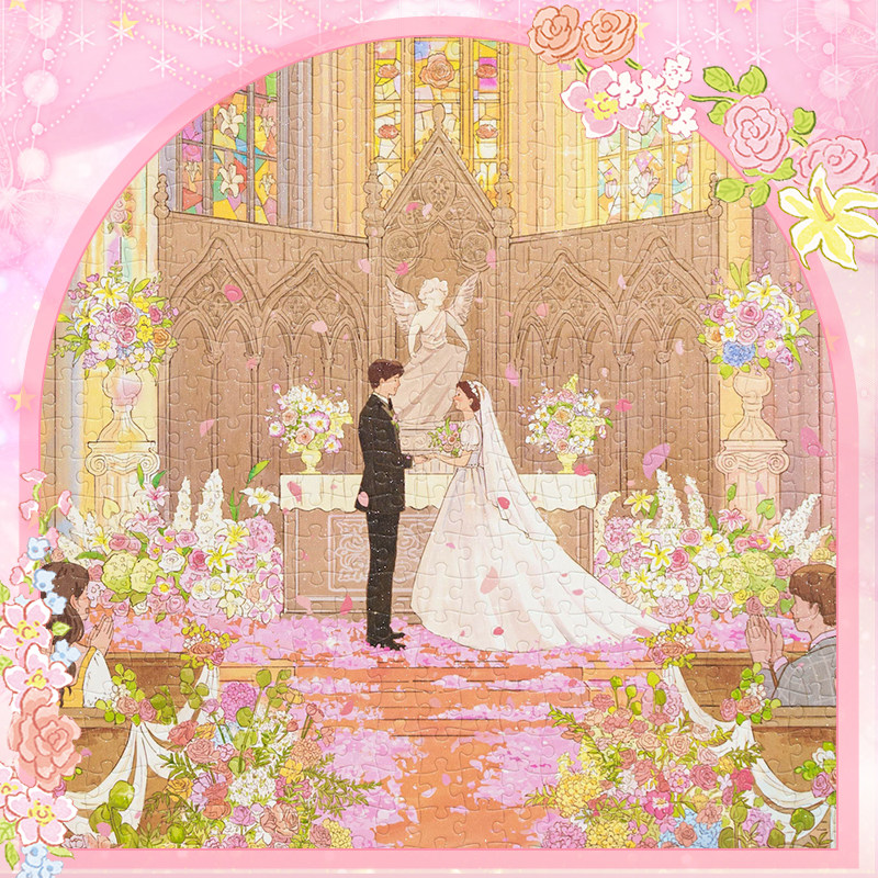 猫的天空之城1000片拼图圣光中的婚礼成人版益智解压玩具相框画,淘宝优惠券,粉丝福利购,淘宝优惠卷