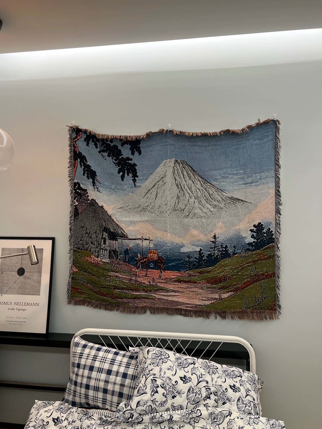 外贸订单高桥松亭富士山浮世绘沙发毯日式料理居酒屋挂毯装饰毯横 - 图3