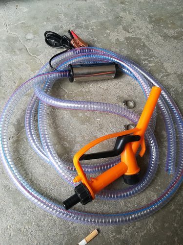 加油枪抽油泵电动柴油泵12V24伏加油机组合套装自吸泵水泵油抽子 - 图0
