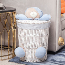 Willow Clothing Containing Basket Clothing Snacks Creative Cartoon Decoration Childrens Toys Finishing Contain Storage Home Storage