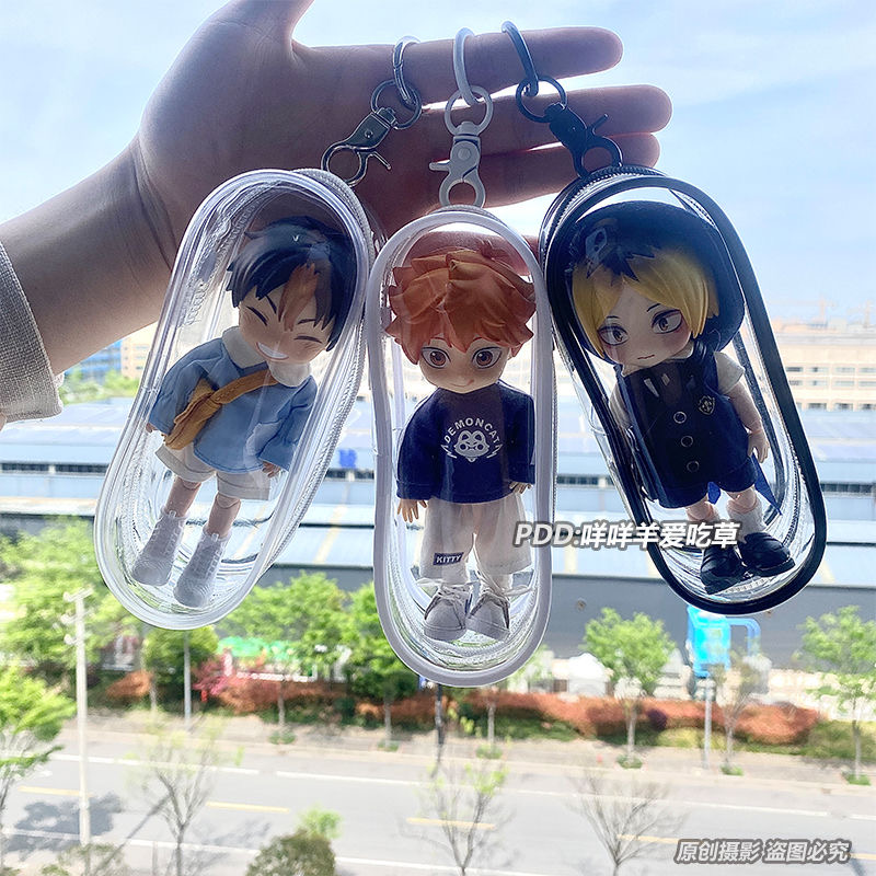 OB11娃娃外出包娃舱加厚高透防尘bjd展示12分gsc粘土人透明收纳包 - 图0