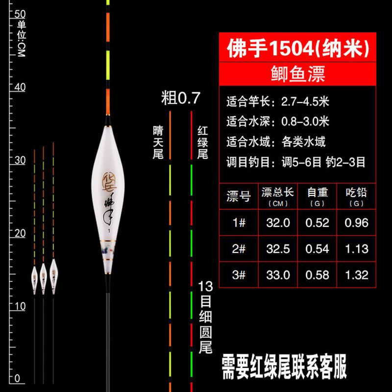 正品纳米浮漂佛手鱼漂套装高灵敏防风浪抗走水加粗醒目鲤鱼鲫鱼漂