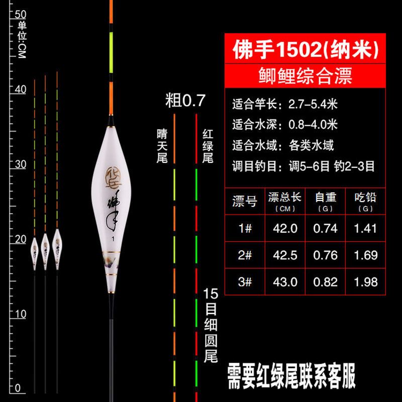 正品纳米浮漂佛手鱼漂套装高灵敏防风浪抗走水加粗醒目鲤鱼鲫鱼漂