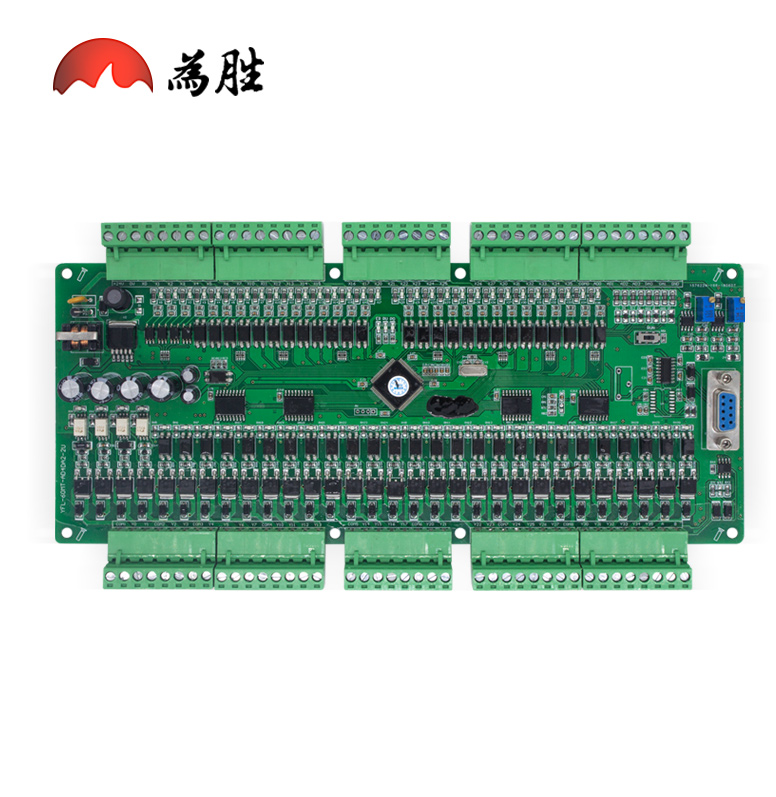 为胜国产PLC工控板 FX1N-60MT-4AD/2DA 30进30出 晶体管 DB9端口 - 图0