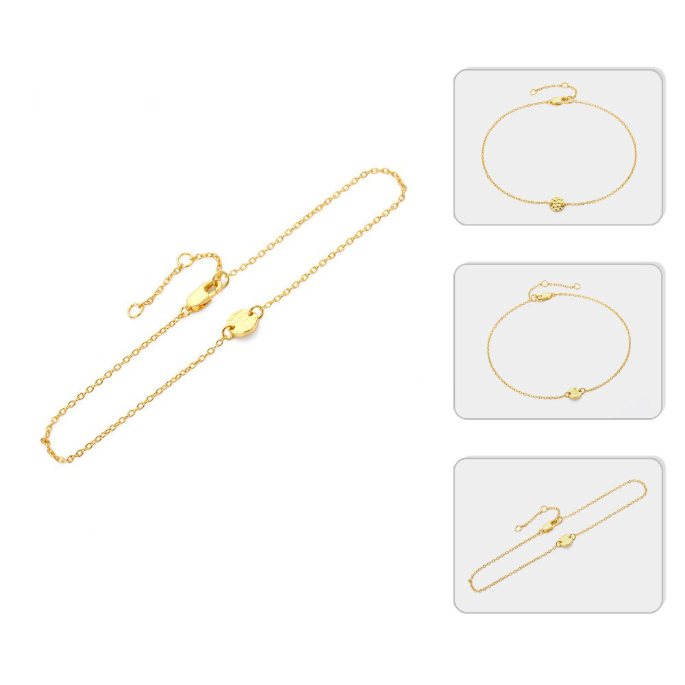 925纯银金色圆的魅力珠宝首饰手镯 carlidana卡丽丹娜手链