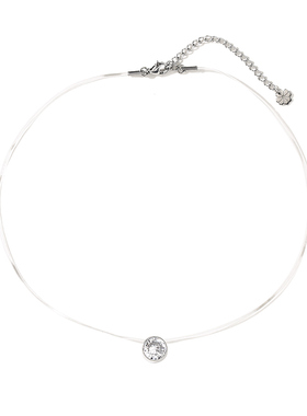 隐形透明网红钛钢人鱼日韩项链