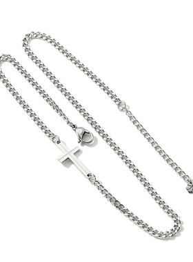 银色钛钢新款潮流INS街头项链