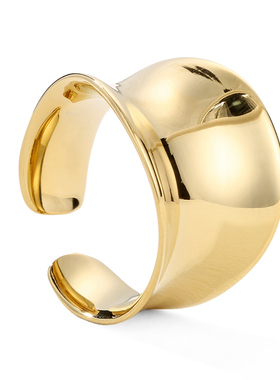 设计款镜面不规则开口戒大气食指