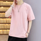 凉感冰丝棉 男士短袖T恤夏季白色半袖内搭男装纯色丝光体恤打底衫