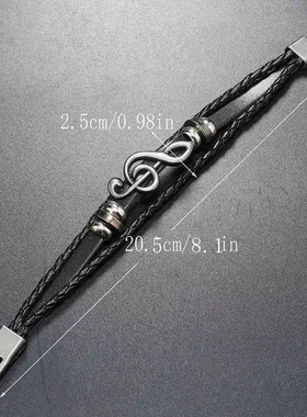 儿童护腕带装饰手链街舞配饰复古皮革手链男孩女孩走秀搭配酷手环