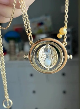 哈利波特周边时间转换器项链徽章猫头鹰生日礼物哈利波特